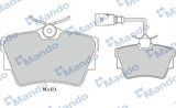 Mando MBF015023 Arka Fren Balatası Trafic II III Vivaro 1.6DCI 1.9 2.1 4414029