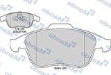 Mando MBF015799 Ön Fren Balatası (Takım) Renault Megane III 10-Grand Scenic III 10-Laguna III 07-1.2 TCE 1.4 1.5 DCI 1.6 DCI 2.0 DCI 410602933R