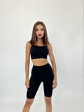 MODA ŞEHRİ 13152 FİTİLLİ ŞORT-SİYAH