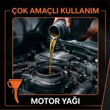 Çelik Süzgeçli Huni - Spiralli ve Sabit Borulu - 2.2 Litre Kapasite