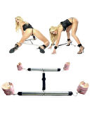 Fantezi Pembe Deri Seksi Borulu Yatak Kelepçesi 5383