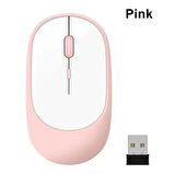 Tüm Cihazlara Uyumlu MacBook PC iPad bilgisayar için kablosuz Bluetooth fare şarj edilebilir Bluetooth 2.4G USB