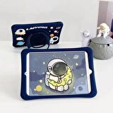 Apple Ipad 10. Nesil 10.9 2022 A2696 A2757 A2777 Uyumlu Astronot Kılıf Standlı Eğlenceli Koruma
