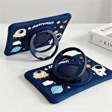 Apple Ipad 10. Nesil 10.9 2022 A2696 A2757 A2777 Uyumlu Astronot Kılıf Standlı Eğlenceli Koruma