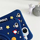 Samsung Galaxy Tab A8 10.5 Sm-X200 X205 X207 2021 Uyumlu Astronot Kılıf Standlı Eğlenceli Koruma