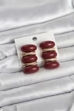 Bordo Vintage Model Gold Renk Kadın Küpe TJ-BKP11676