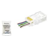 Cat6 Ez Rj45 Konnektör - 100 Adet Şeffaf / Ekonomik Poşet Paket ND2415