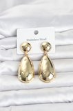 316L Çelik Gold Renk Damla Model Kadın Küpe TJ-BKP11830
