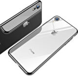 Iphone XR Uyumlu Kamera Korumalı Lüks Şeffaf Silikon Kılıf