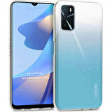 Oppo A16 Uyumlu Esnek Yumuşak Şeffaf Silikon Kılıf