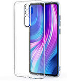 Redmi Note 8 Pro Uyumlu Kamera Korumalı Esnek Yumuşak Şeffaf Silikon Kılıf