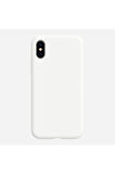 iphone X ve Xs Uyumlu Premium Lansman Liquid Silikon Kılıf İçi Kadife-Beyaz