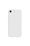 iphone 7-8-Se 2020 Uyumlu Premium Lansman Liquid Silikon Kılıf İçi Kadife-Beyaz