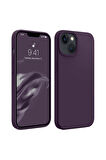 iphone 13/14 Uyumlu Premium Lansman Liquid Silikon Kılıf İçi Kadife-Derin Mor
