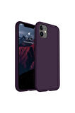 iphone 11 Uyumlu Premium Lansman Liquid Silikon Kılıf İçi Kadife-Derin Mor