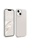 iphone 14 Plus Uyumlu Premium Lansman Liquid Silikon Kılıf İçi Kadife-Beyaz