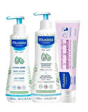 Mustela Yenidoğan Bebek Bakım Seti (Yenidoğan Şamp. 500ml+Hydra Bebe Losyon 300ml+ Pişik Kremi 50ml)