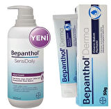 Bepanthol Sensidaily Pompalı Vücut Kremi 400 ML + Bepanthol Derma Onarıcı Bakım Merhemi