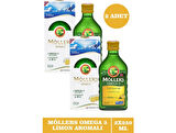 Möller's Omega 3 Limonlu Balık Yağı Şurubu 250 ml x 2 Adet