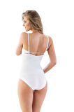 Kadın Beyaz Göğüssüz Askılı Külot Korse Mem2023