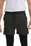 HAKİ ERKEK TAYTLI ŞORT / UZUN TAYTLI / MEN'S TIGHTS SHORTS LONG TIGHTS