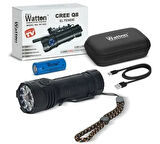  WATTON WT-623/8+1 LED ŞARJLI EL FENERİ 