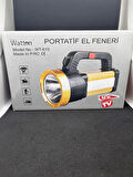 WATTON WT-615.1 - 6 MOD ÖZELLİĞİ - ŞARJLI EL FENERİ PROJEKTÖR TİPİ (MERCAMP)