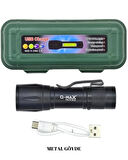 2 Adet Q-Max Xpe Usb Charge Zomlu El Feneri