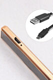 Elektronik Alevsiz Kızaklı USB Şarjlı Çakmak