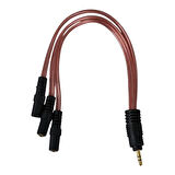 3.5 MM Stereo Erkek/3 X 3.5 MM Stereo Dişi 5+1 Kablo  Powermaster