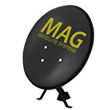Mag Mg-14452 80cm Ofset Siyah Çanak Anten - 10'lu Paket Montaj Aparatları Dahil