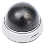 Powermaster Pm-2001 Kırmızı Ledli Maket Dome Kamera Beyaz