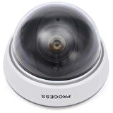 Powermaster Pm-2001 Kırmızı Ledli Maket Dome Kamera Beyaz