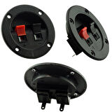 Powermaster Pm-17386 İkili Yuvarlak Hoparlör Terminali İç Çapı: 40mm / Dış Çapı: 65mm