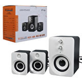 Magıcvoıce Ft-10 2 + 1 Usb Mini  Hoparlör ( 3W+3W+3W*4 Ohm )