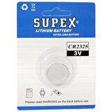 Supex Extra Long Battery CR2325 3V Lityum Pil