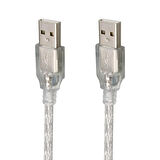 Usb Erkek-erkek Kablo 3 M Şeffaf S-lınk Sl-165m