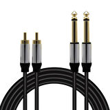 POWERMASTER LD398 2X 6.3MM MONO ERKEK + 2X RCA ERKEK 3 METRE KABL