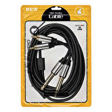 POWERMASTER LD398 2X 6.3MM MONO ERKEK + 2X RCA ERKEK 3 METRE KABL