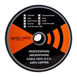 Magicvoice Mi Krofon Kablosu Stereo 1. Kali Te 100 Metre Mor