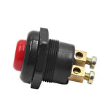 Powermaster 22 Mm Plastik 2p Marş-korna Butonu Kırmızı Ic-180a-1