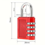 Powermaster Pm-24698 Asma Güvenlik Kilidi Bavul Dolap Kilit 4 Basamaklı Haneli