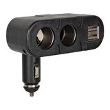 Olesson 1652 12-24v Çift Usb Girişli 100w 2'li Araç Çakmak Çoklayıcı