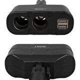 Olesson 1652 12-24v Çift Usb Girişli 100w 2'li Araç Çakmak Çoklayıcı