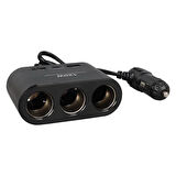 Olesson 1653 12-24v Çift Usb + Type-c Girişli 100w 70cm Kablolu 3'lü Araç Çakmak Çoklayıcı