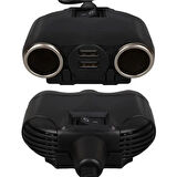 Olesson 1630 12-24v Çift Usb Girişli 120w 80cm Kablolu 2'lı Araç Çakmak Çoklayıcı