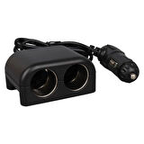 Olesson 1644 12-24v 100w 70cm Kablolu 2'lı Araç Çakmak Çoklayıcı