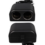 Olesson 1644 12-24v 100w 70cm Kablolu 2'lı Araç Çakmak Çoklayıcı