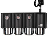 Olesson 1508 12-24v Çift Usb Girişli 120w 80cm Kablolu 3'lü Araç Çakmak Çoklayıcı