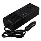 Olesson 1665 Dc 12-24v 200w Oto Araç Power İnverter Ek Çakmak Girişi - Type-c - Çift Usb - 220v Üniversal Priz